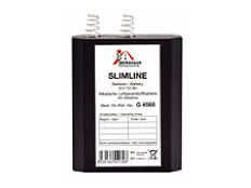 Slimline battery, air-oxygen, 6 V / 12 Ah