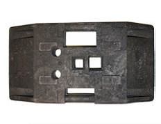 K1 beacon base plate for road barrier and TL mounting devices
