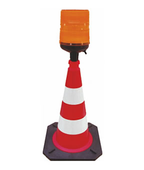 TL traffic cone with LED all-round flashlight 130 mm Ø 