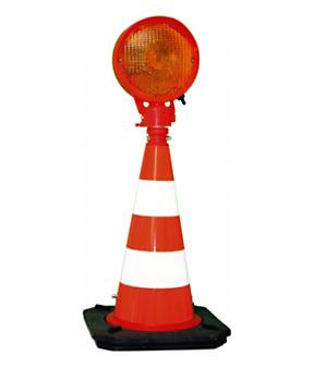 TL traffic cone with LED flashlight 200 mm Ø